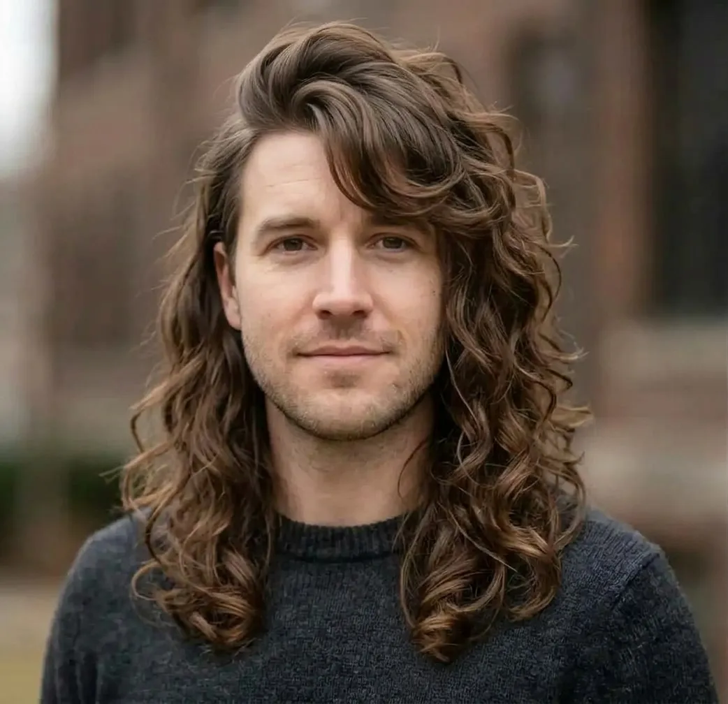 Arched Fringe Spirals hairstyle for Men