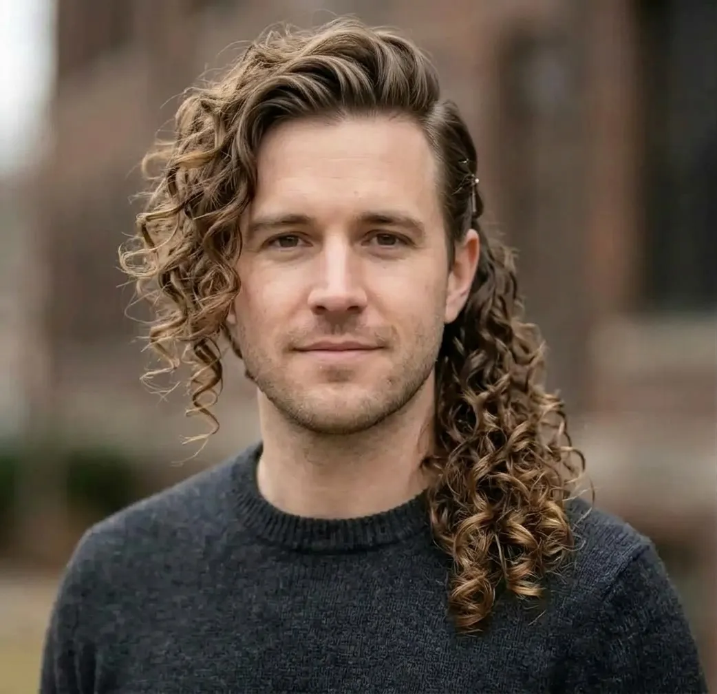 Pinned Side Spirals hairstyle for Men