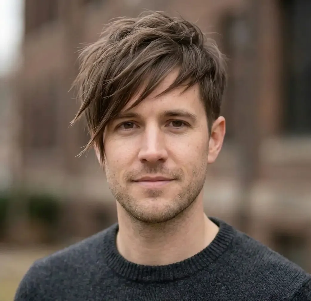 Pointed Asymmetric Pixie hairstyle for Men
