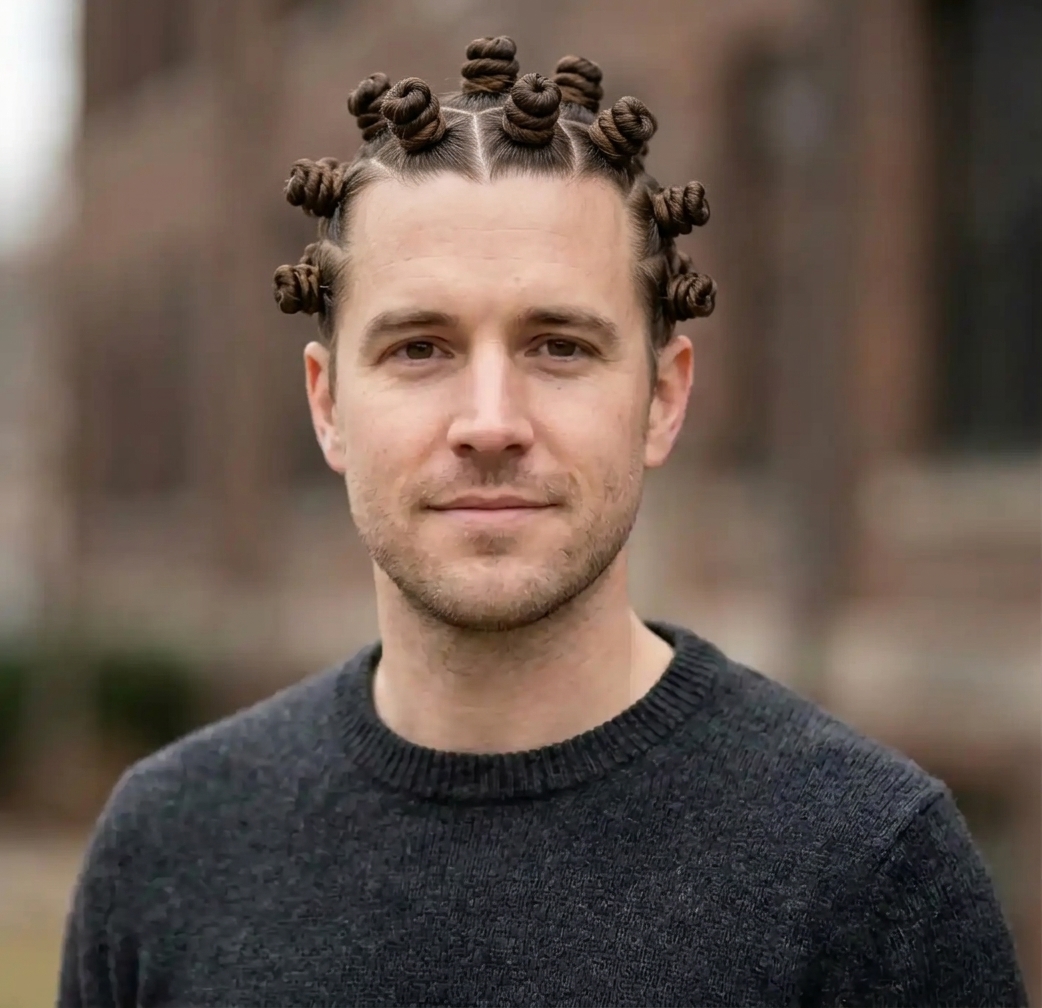 Bantu Knots hairstyle for Men