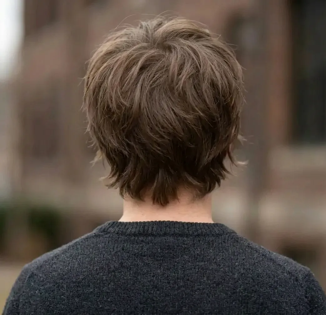 Bixie Cut for men — back view