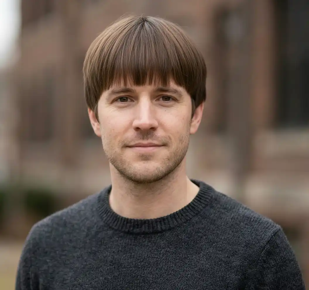 Blunt Bangs hairstyle for Men