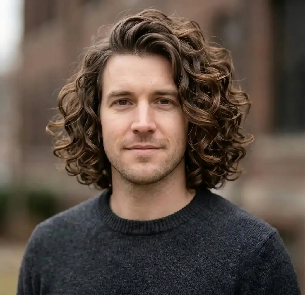 Bouncy Side Ringlets hairstyle for Men