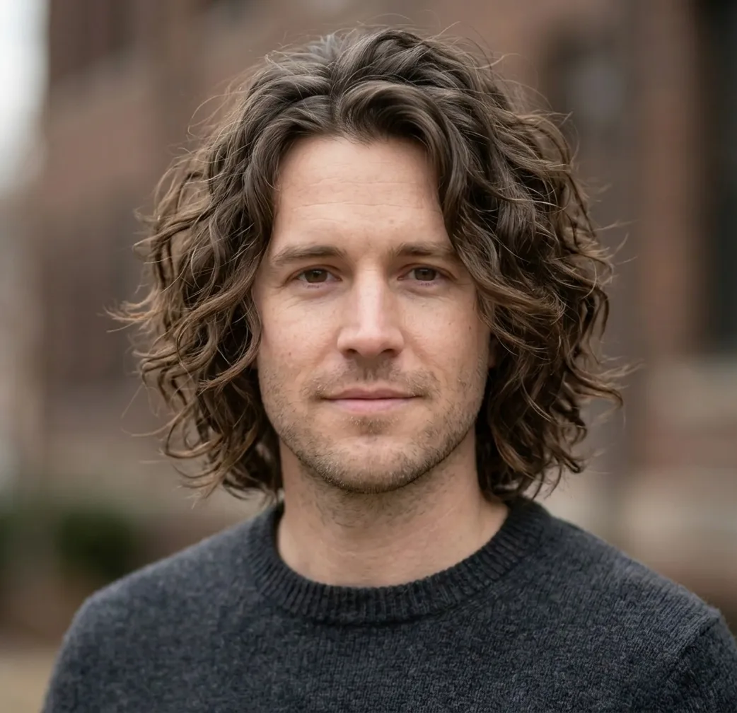 Bouncy Wavy Bob hairstyle for Men