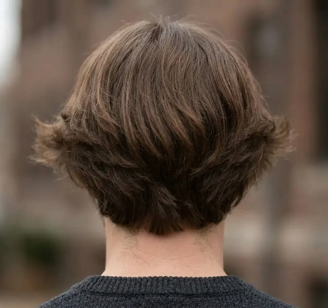 Butterfly Cut for men — back view