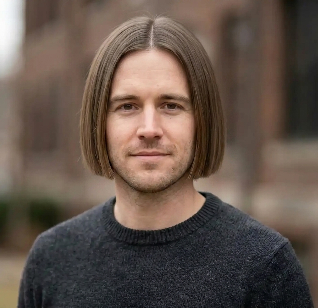 Chin-Length Bob hairstyle for Men