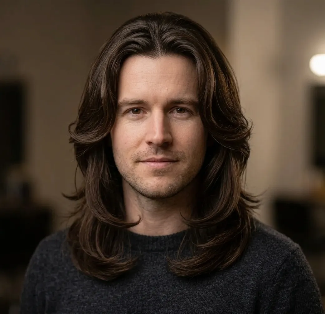 Cobra Cut for men — styled finish