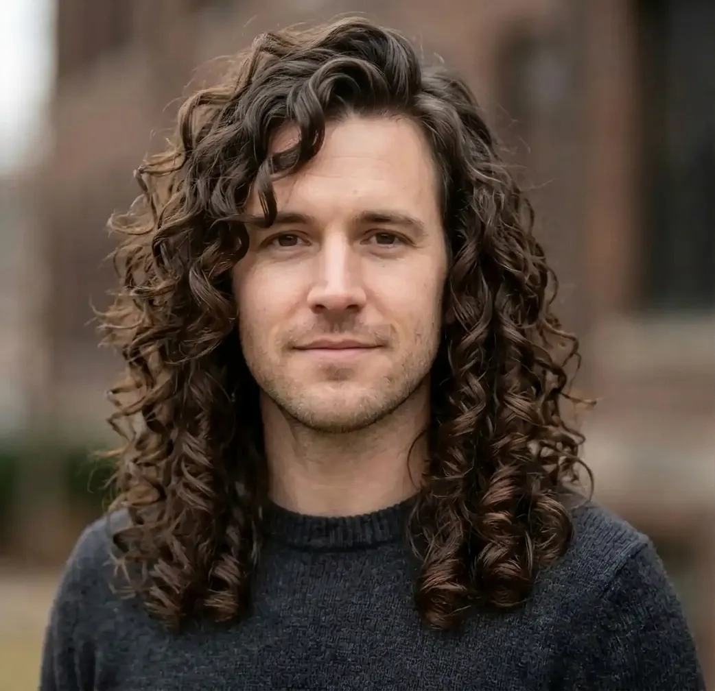 Dense Spiral Cascade hairstyle for Men