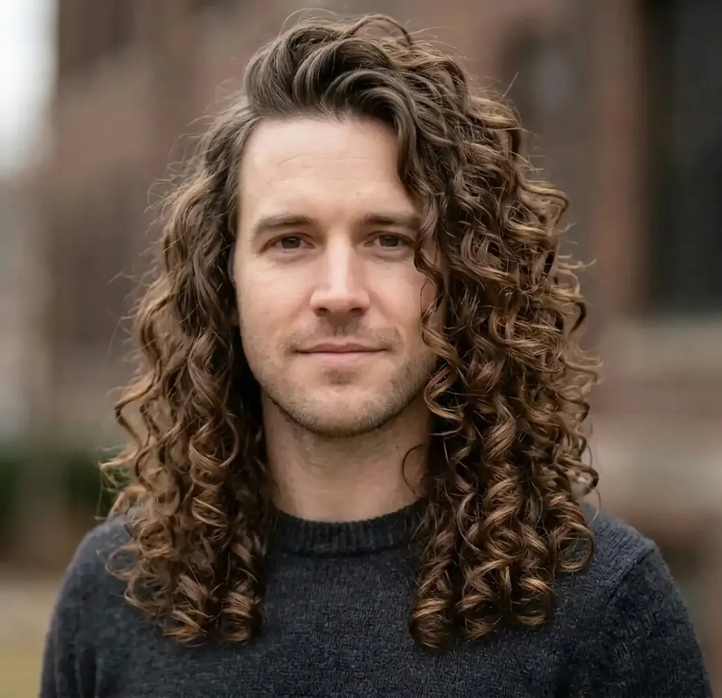 Stacked Ringlet Volume hairstyle for Men