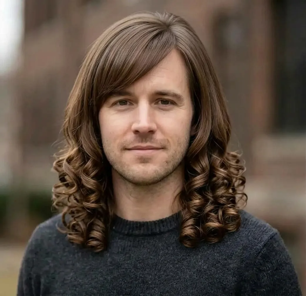 Dual Texture Lob hairstyle for Men