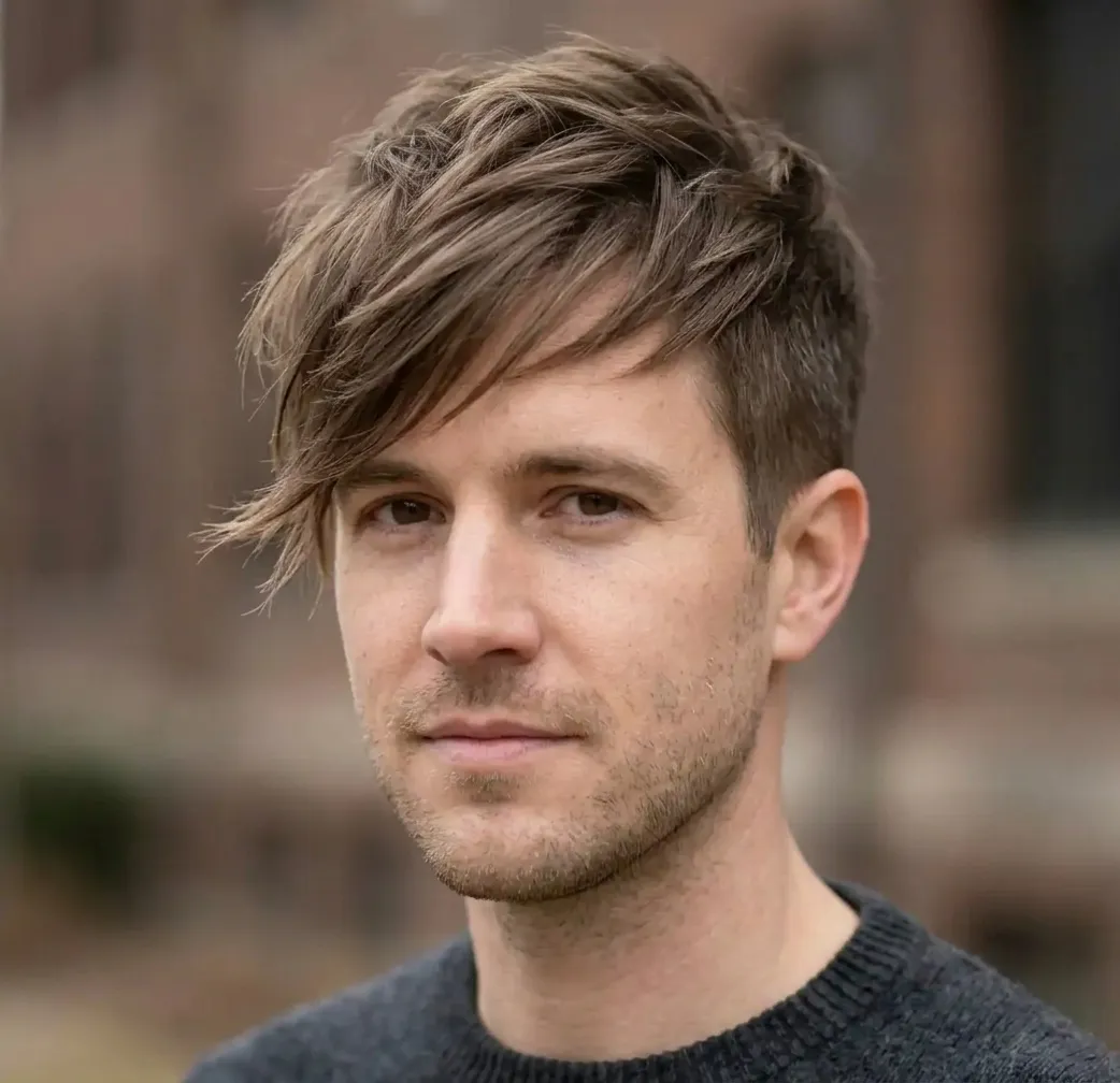Forward Swept Pixie hairstyle for Men
