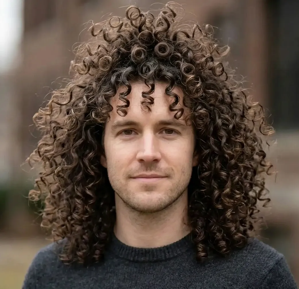 Fountain Ringlet Volume hairstyle for Men