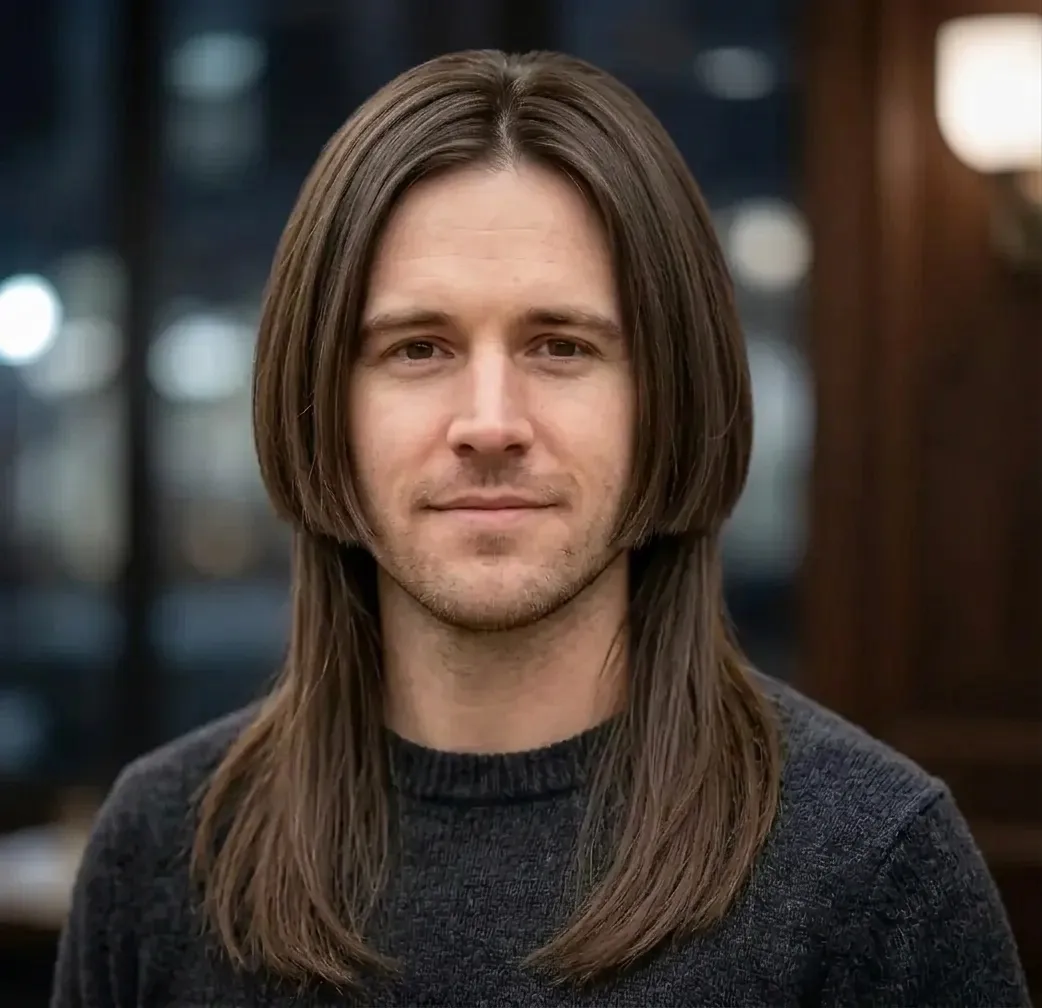 Jellyfish Cut for men — styled finish