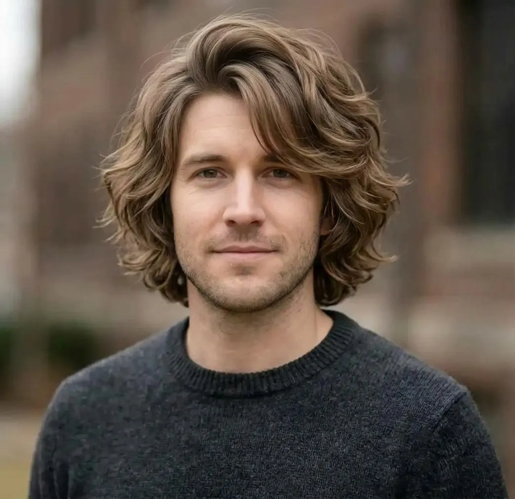 Lofty Wavy Bob hairstyle for Men
