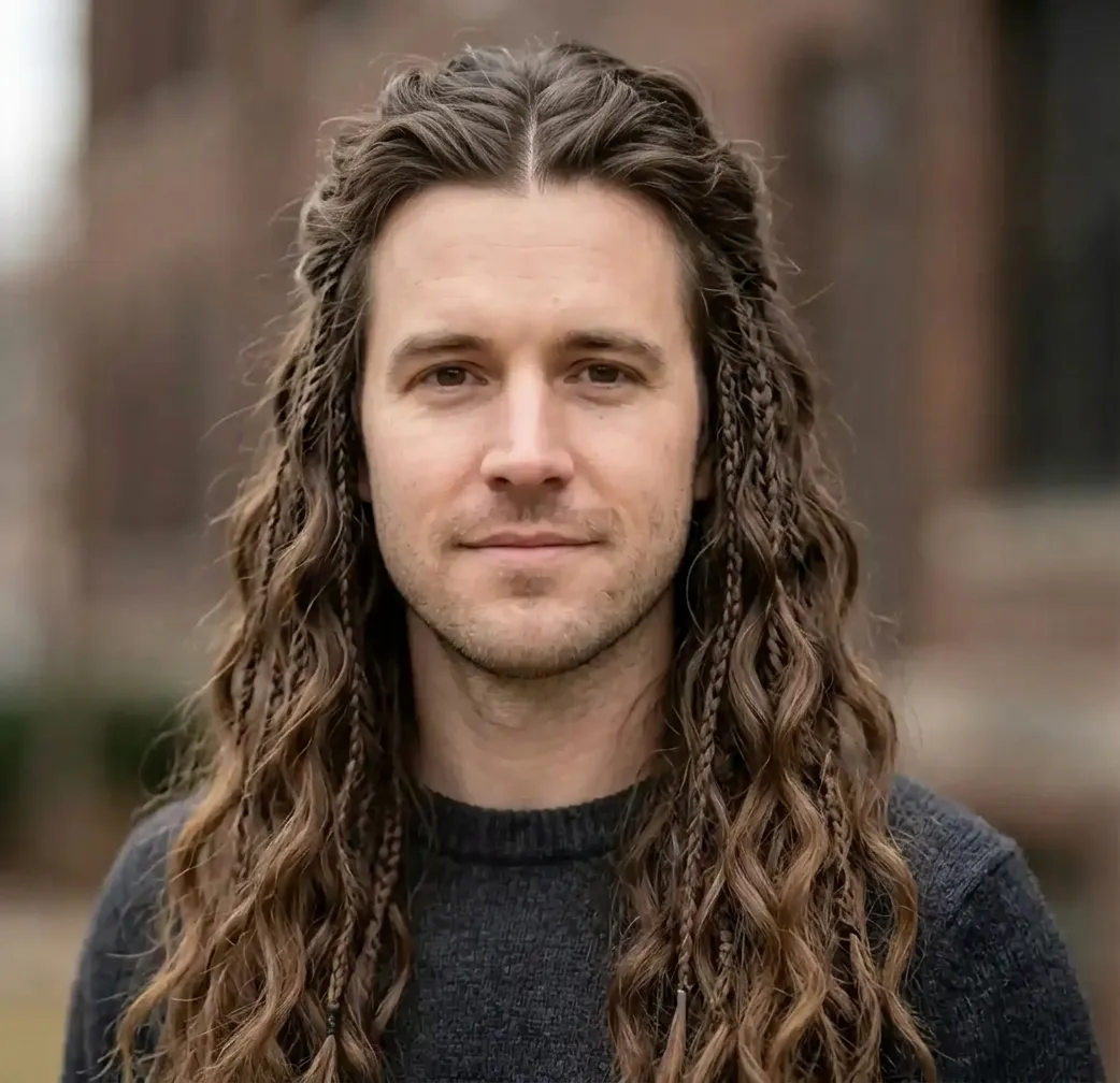 Braided Wave Tresses hairstyle for Men