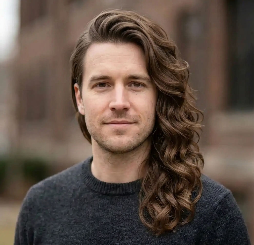 Cascading Waves hairstyle for Men