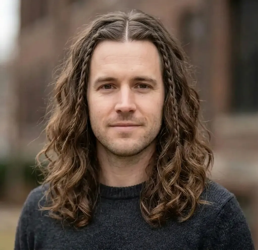 Accent Braid Waves hairstyle for Men
