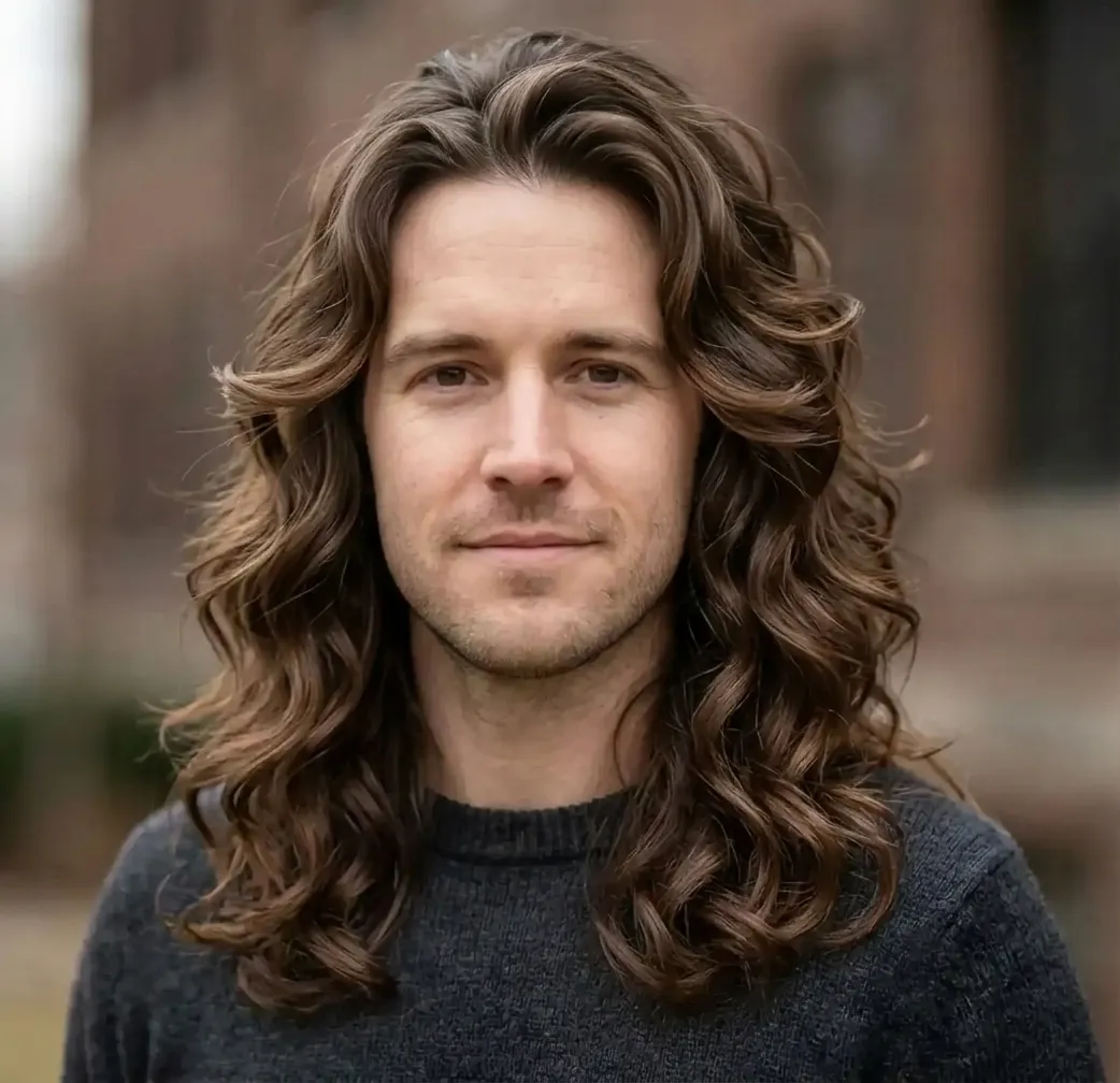 Defined Ribbon Waves hairstyle for Men