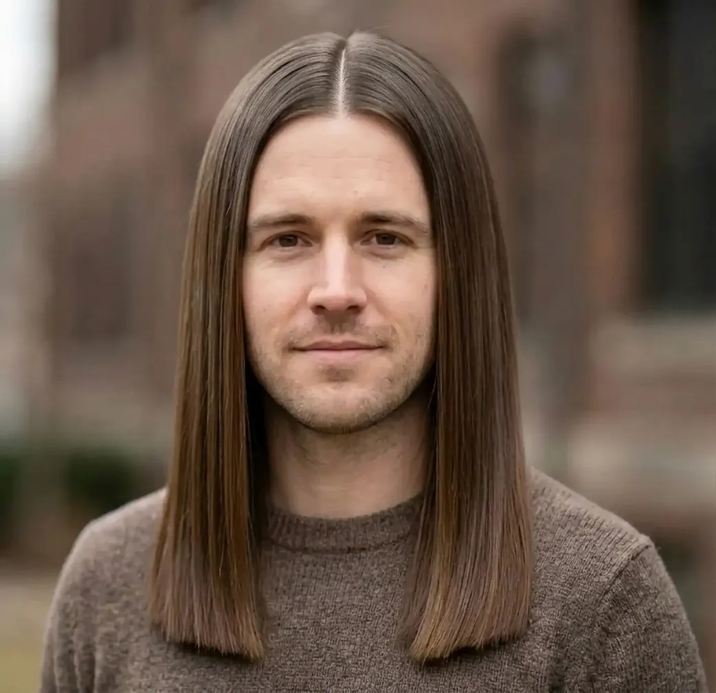 Polished Sleek Mane hairstyle for Men