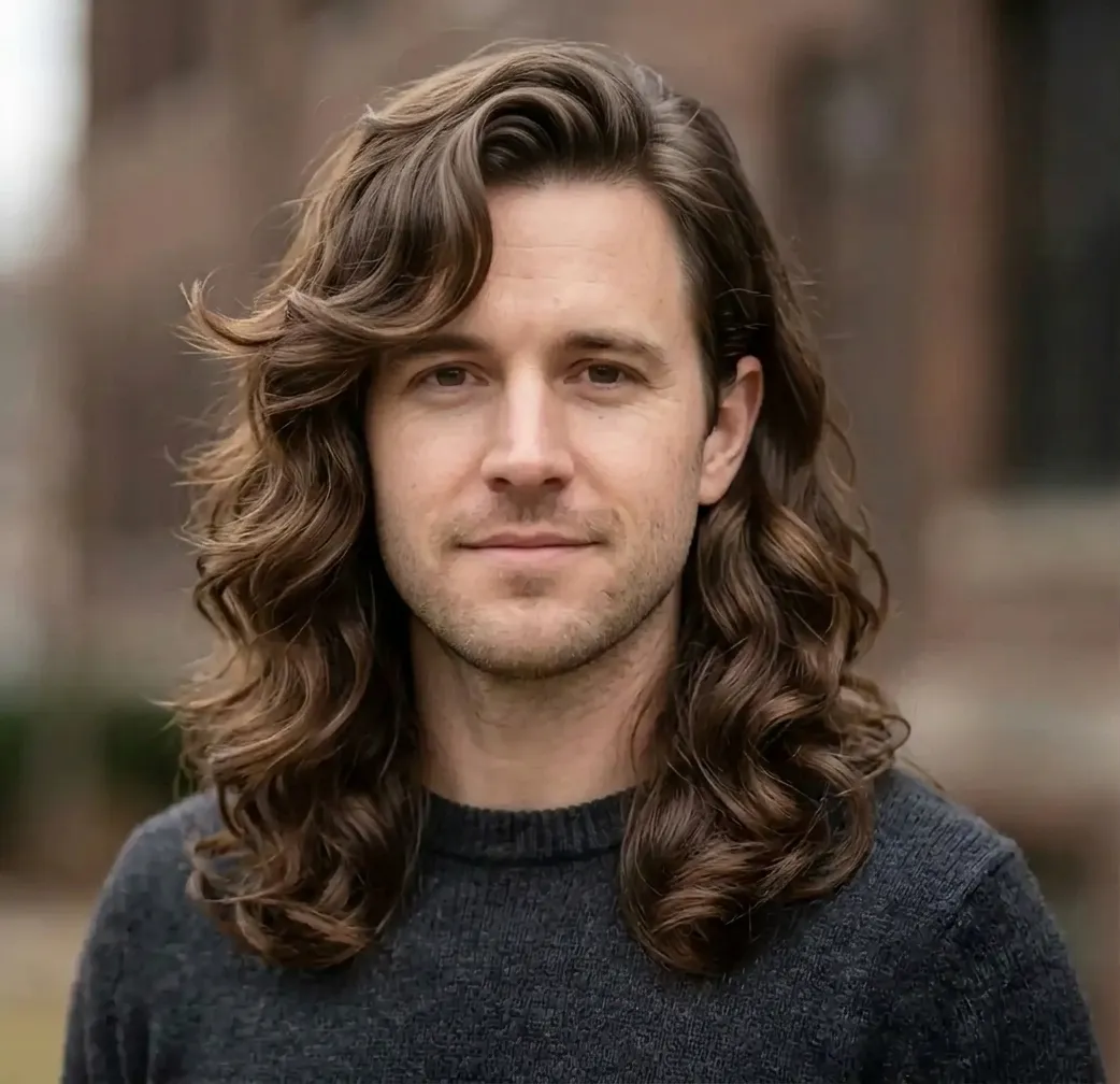 Stately Wavy Tresses hairstyle for Men