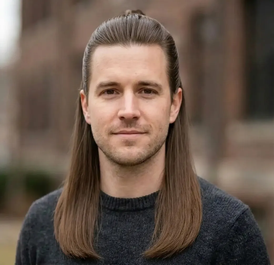 Sleek Half-Up Style