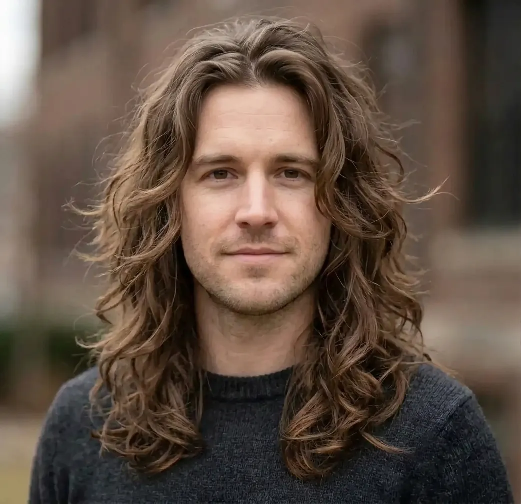 Tousled Wavy Layers hairstyle for Men