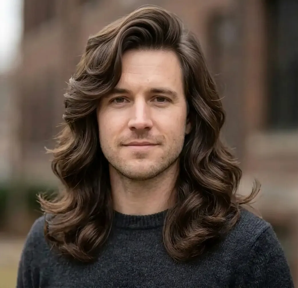 Voluminous Swept Waves hairstyle for Men