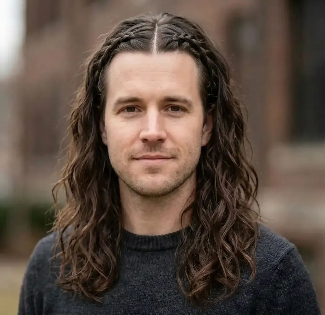 Dual Braid Waves hairstyle for Men