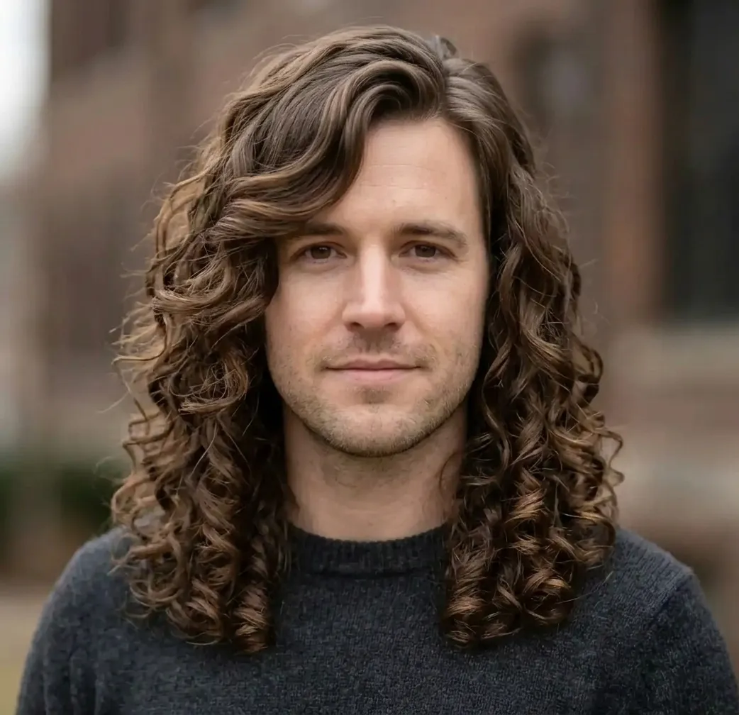 Arc Bang Waves hairstyle for Men