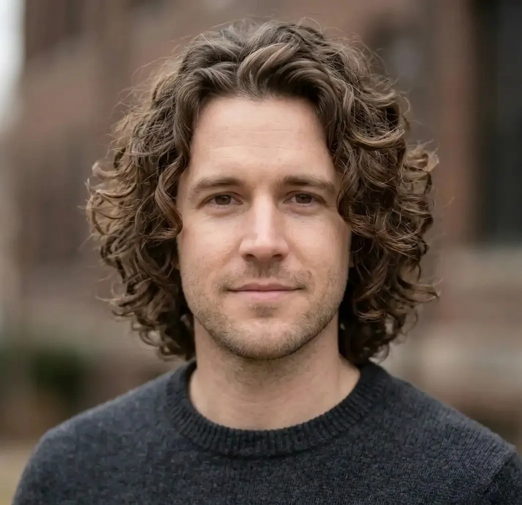 Lively Curly Cut hairstyle for Men