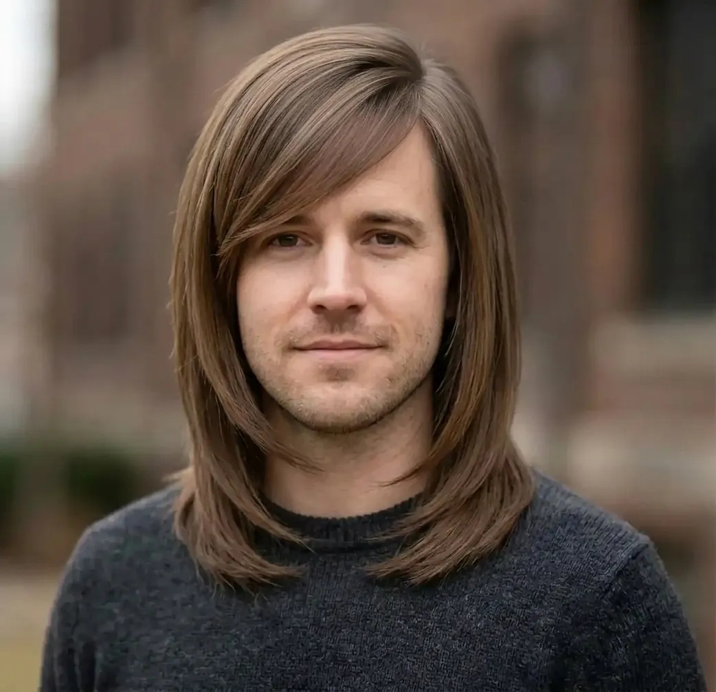Sleek Side Sweep hairstyle for Men