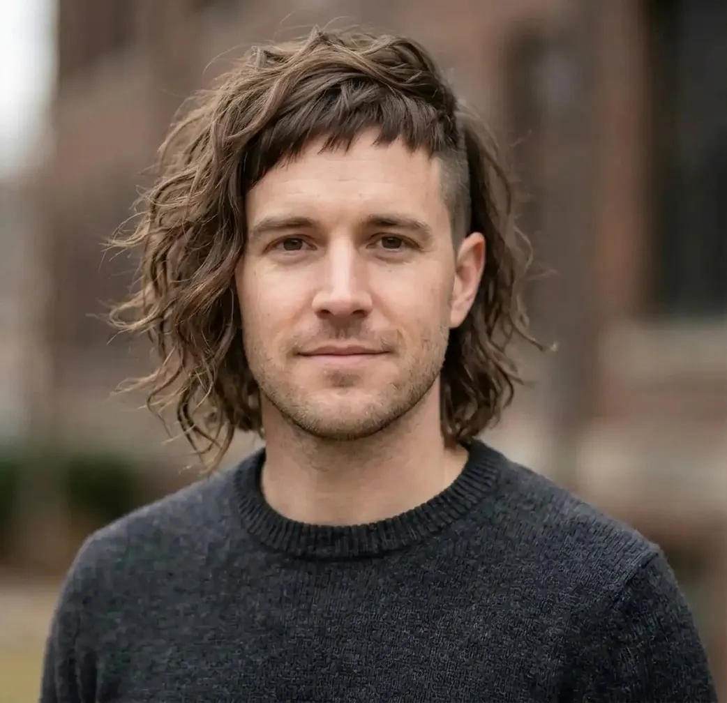 Jagged Fringe Wave hairstyle for Men