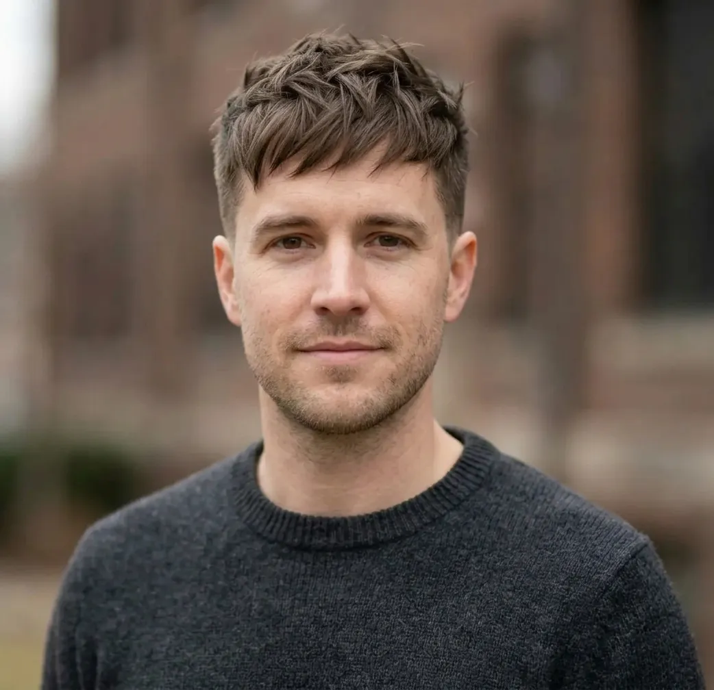 Piecey Forward Crop hairstyle for Men