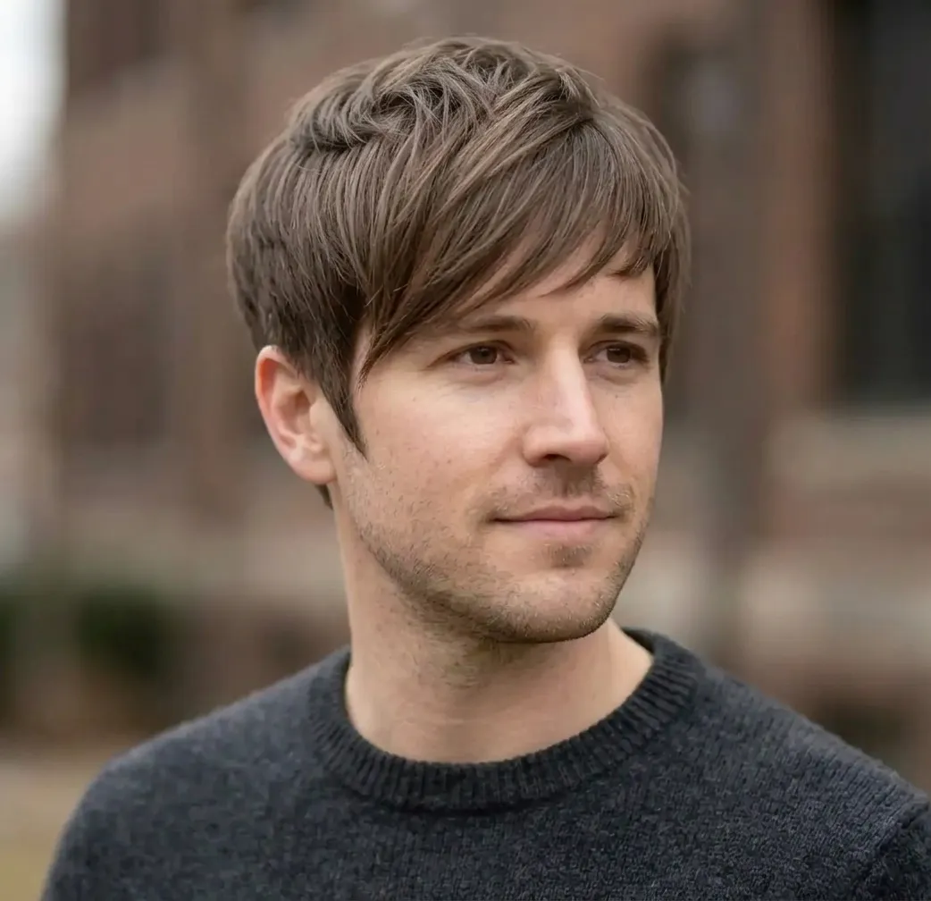 Pointed Sideburn Pixie hairstyle for Men
