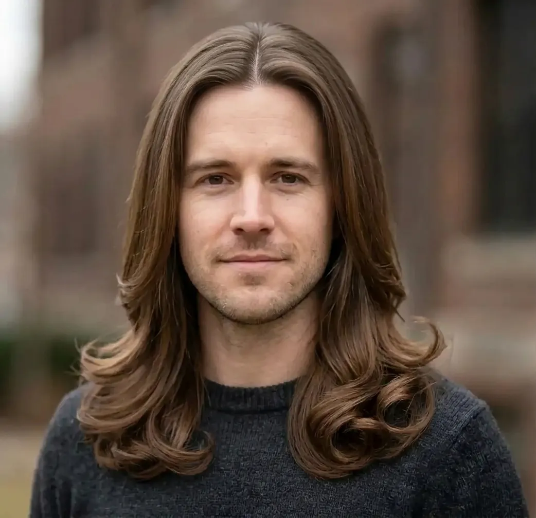 Polished Straight Blow hairstyle for Men