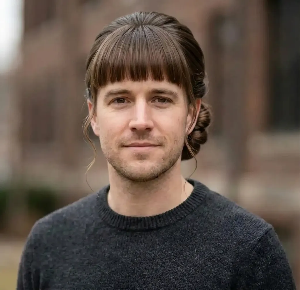 Blunt Fringe Updo