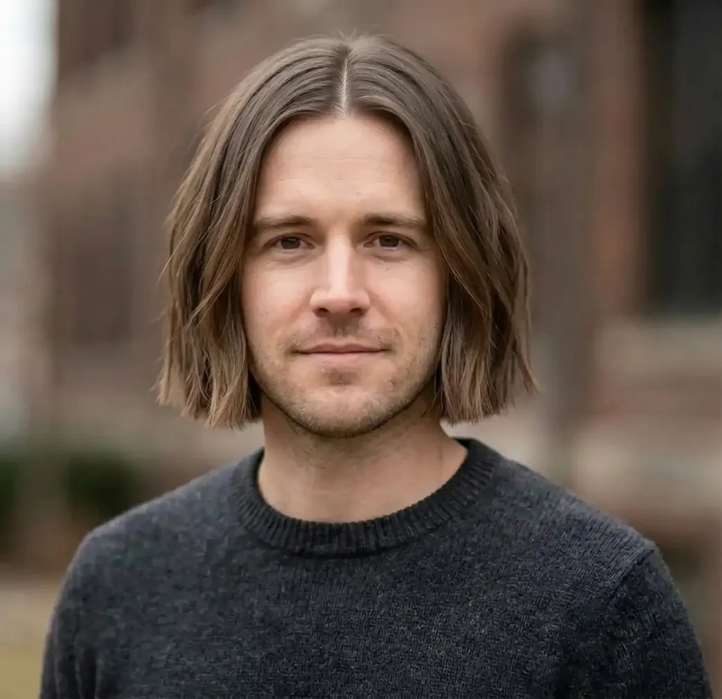 Refined Level Bob hairstyle for Men