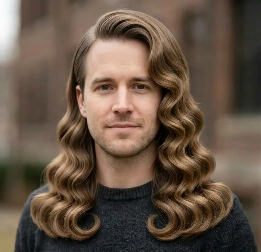 Repeating S-Wave Mane hairstyle for Men