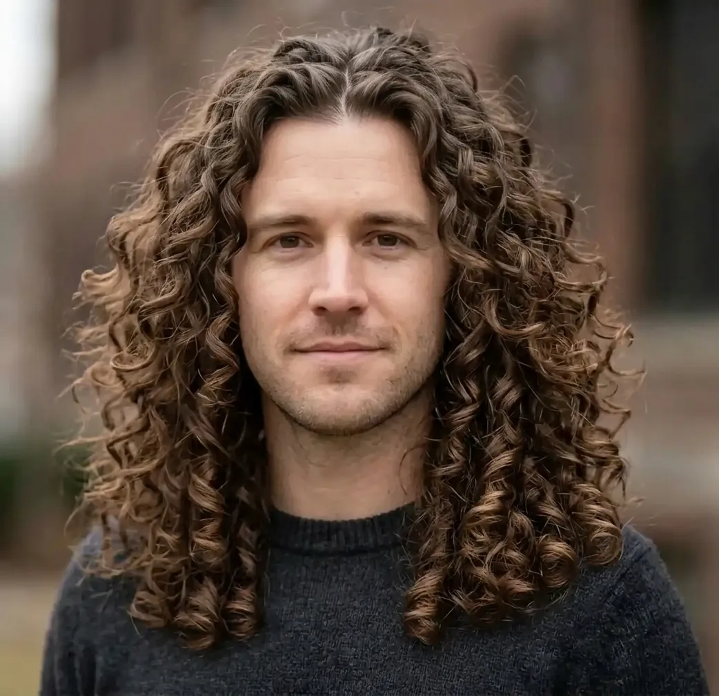 Sculpted Spiral Flow hairstyle for Men