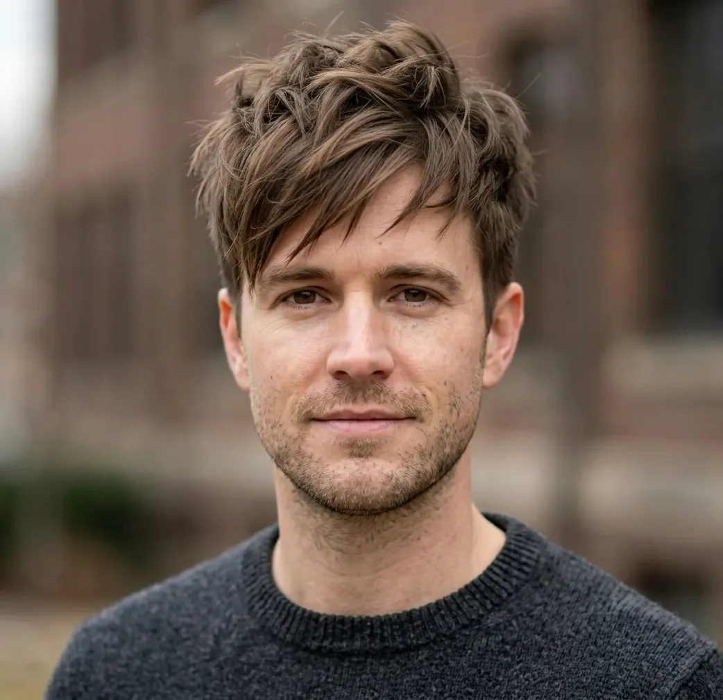 Crown Volume Crop hairstyle for Men