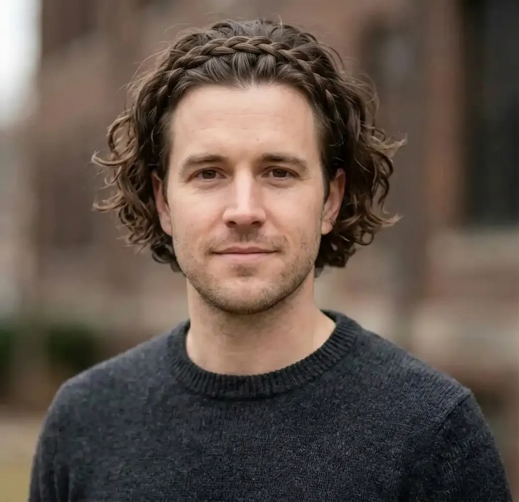 Braided Crown Bob hairstyle for Men