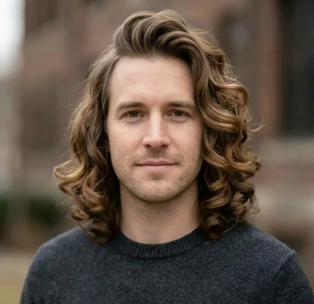 Bouncy Bell Curls hairstyle for Men