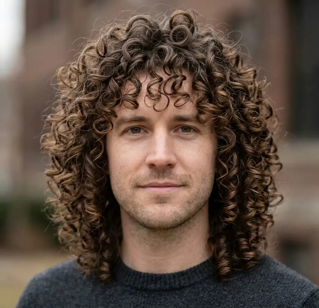 Coiled Halo Frame hairstyle for Men