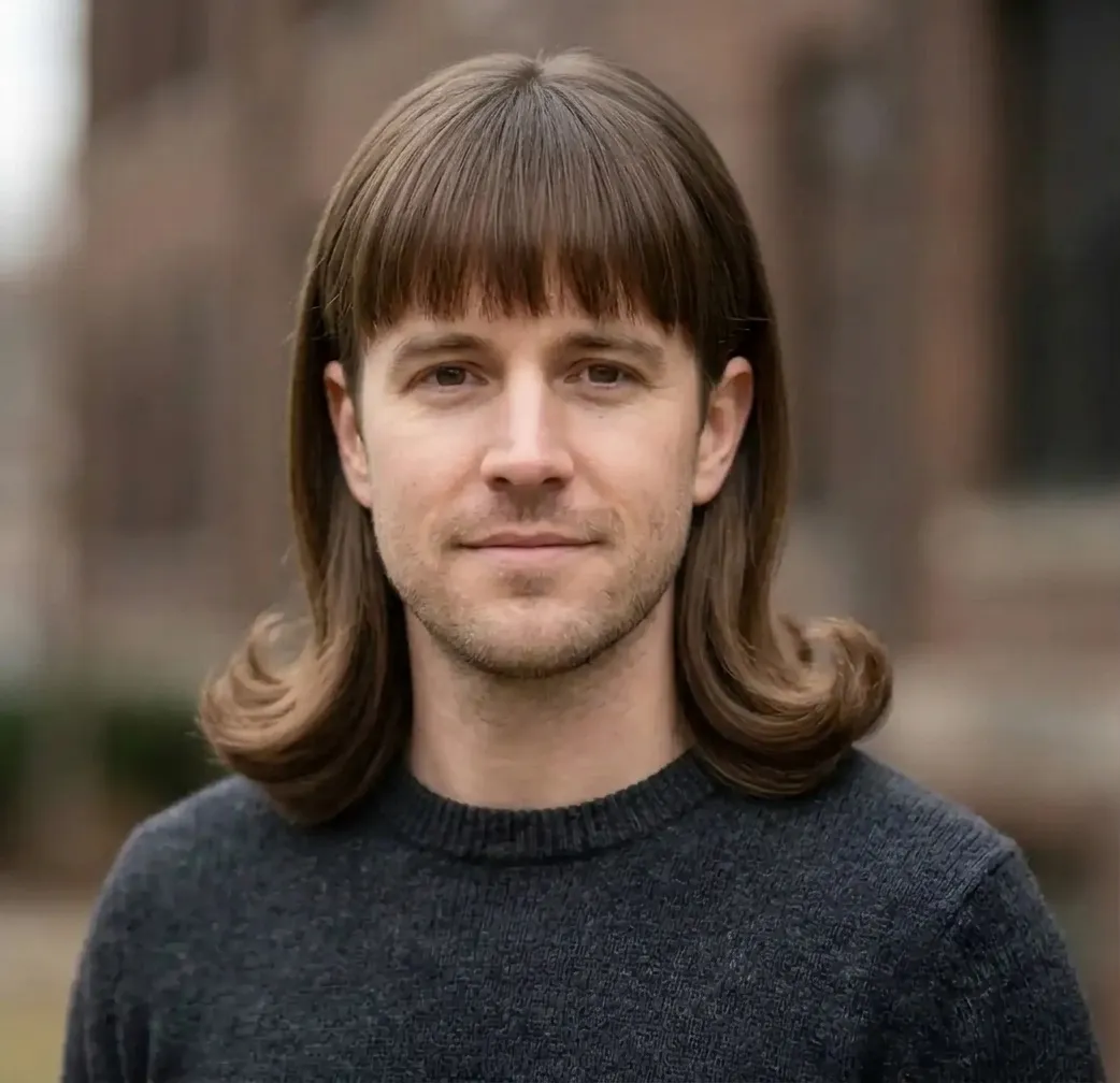Polished Fringe Flare hairstyle for Men