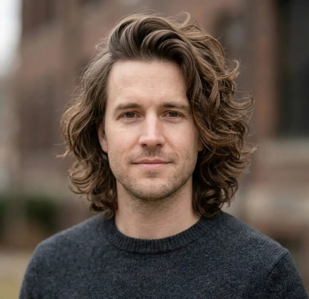 Tousled Collarbone Flow hairstyle for Men