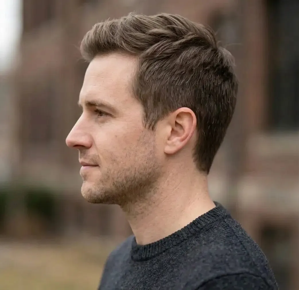U-Shape Cut for men — side view