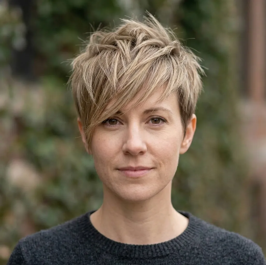 Angular Spiky Crop hairstyle for Women