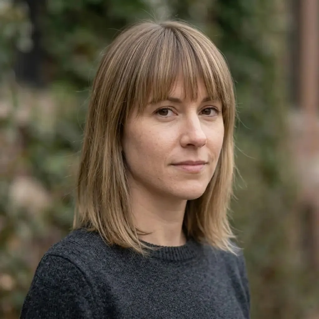 Blunt Bangs Haircut for women — three-quarter view
