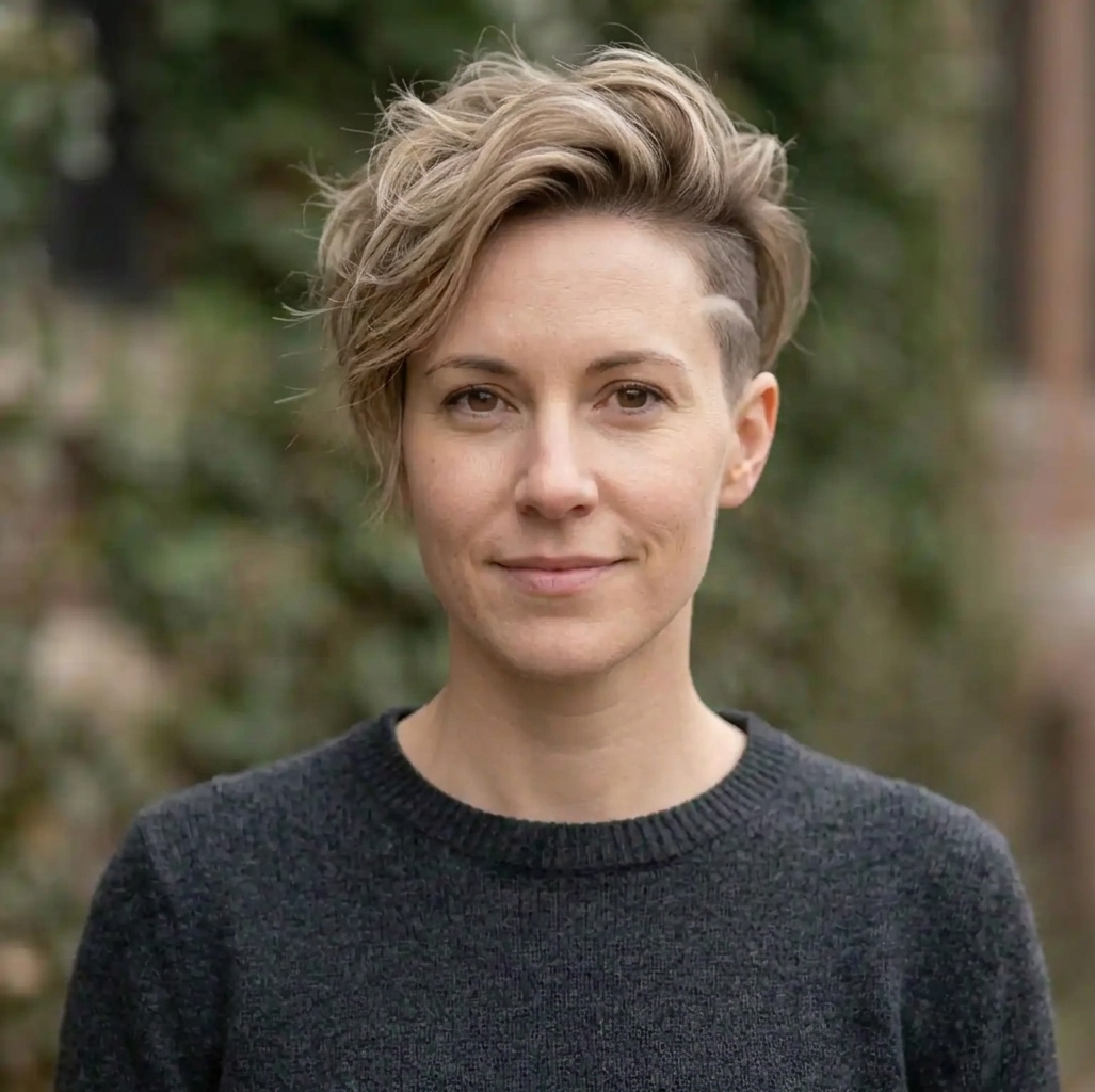 Crescent Undercut hairstyle for Women