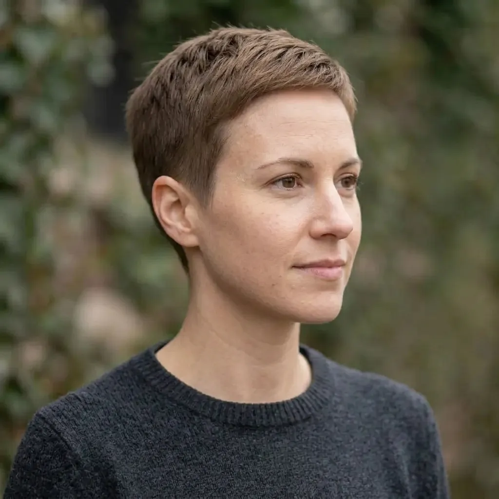 Crew Cut for women — three-quarter view
